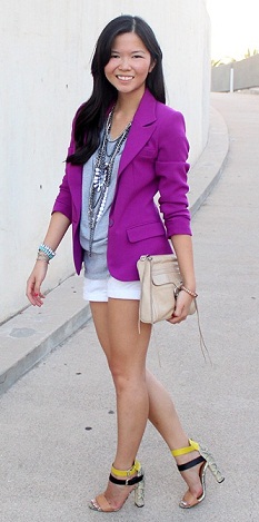 „Girl's Purple Blazer in Trend“