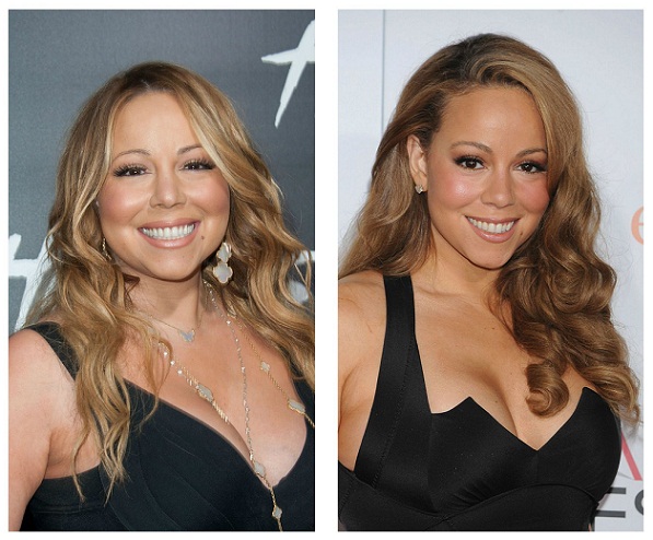 Mariah Carey prieš ir po svorio metimo