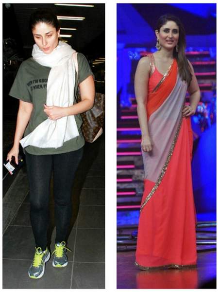 Kareena Kapoor prieš ir po svorio metimo