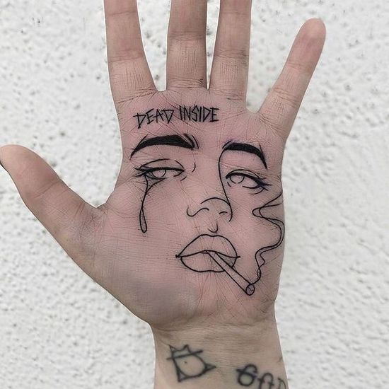 Palm tatuiruotės dizainas 4