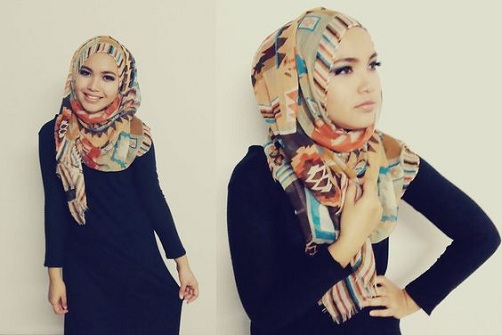 Ilgas hidžabo stilius
