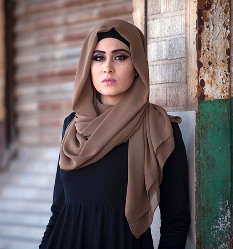 Laisvas hidžabo stilius
