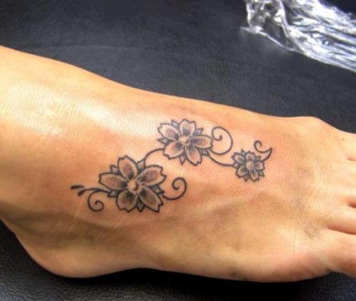 mielas kojų tatuiruotės dizainas moterims