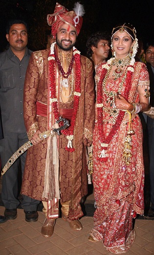 Shilpa Shetty Düğün Saree