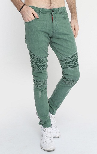 Yıkanmış Yeşil Jeans