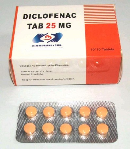 Diklofenako natrio druska (Voltaren) virusinei karštinei gydyti