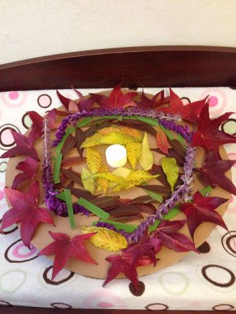 Çocuk İçin Kuru Çiçek Rangoli Tasarımı