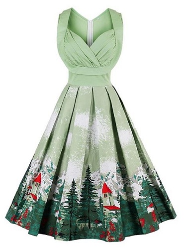 Kalėdinė Vintage suknelė