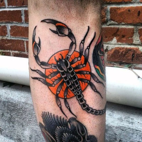 Geriausi „Scorpion“ tatuiruočių dizainai su nuotraukomis 6