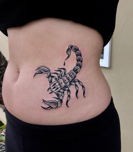 Geriausi „Scorpion“ tatuiruočių dizainai su nuotraukomis 10