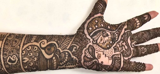 Asha Savla nuotakos Mehendi dizainas