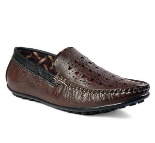 Cutwork Brown Loafer