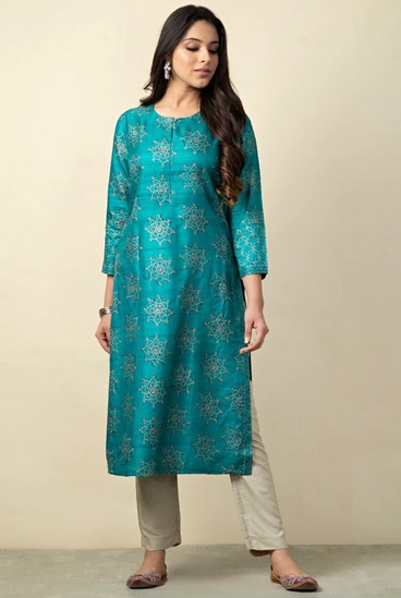 Fabindia Tussar İpek Kurti