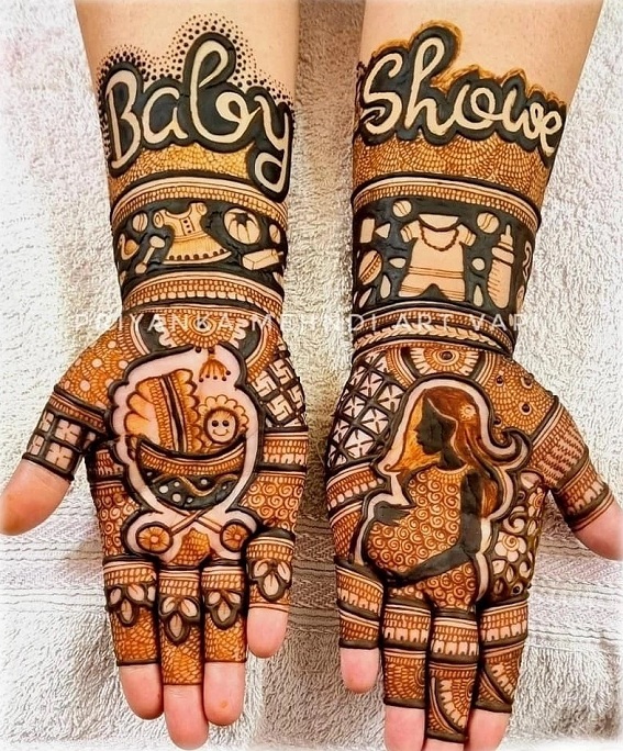 Baby Shower Mehndi Tasarımları