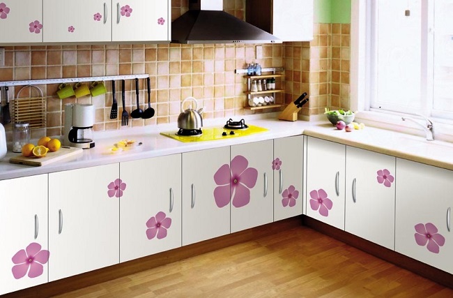 L formos virtuvės baldų dizainas