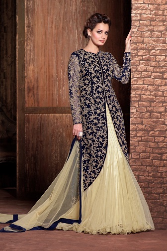 Net Lehenga su Kurti