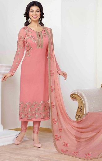 Georgette pusiau dygsnio Salwar Kameez