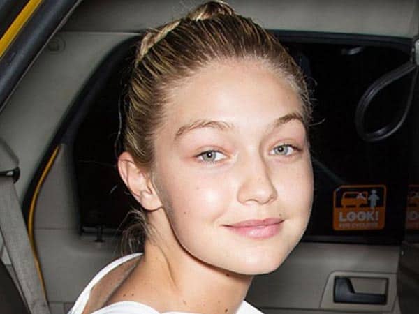 Gigi Hadid be makiažo 14