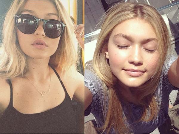 Gigi Hadid be makiažo 8