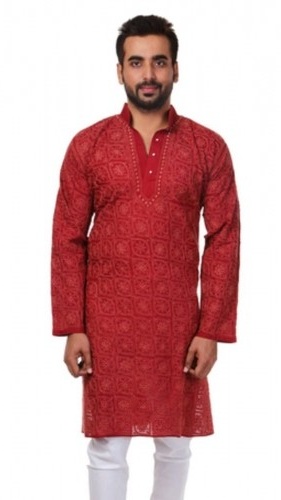 Lucknowi Kırmızı Kurta