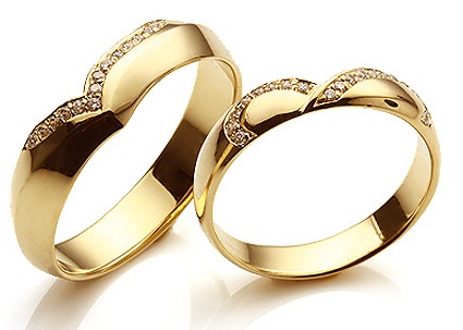 Gražūs dizainerių auksiniai poros žiedai