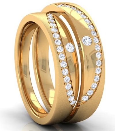 Tinkamo dizaino poros auksiniai žiedai