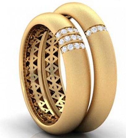 Išskirtiniai poros aukso žiedai