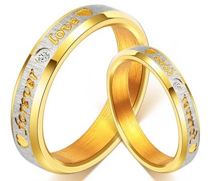 Geriausi poriniai auksiniai poros žiedai