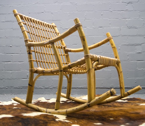 Supamos bambuko kėdės