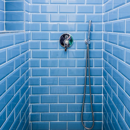 Mavi Banyo Duvar Karosu
