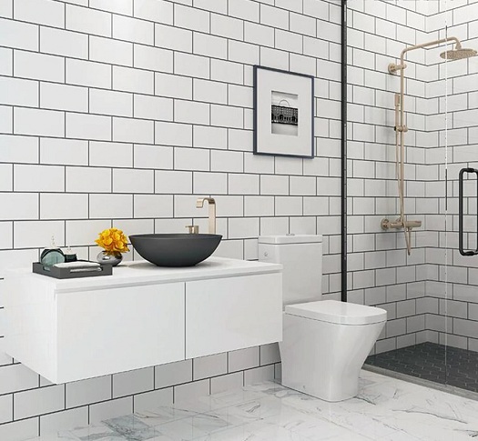 Banyo için Vinil Duvar Karoları