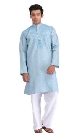 Erkekler için Chikan Kurta