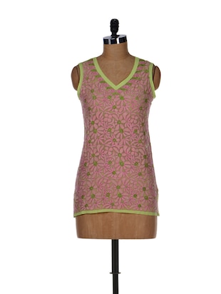 Rožinė ir žalia Chikan Kurti