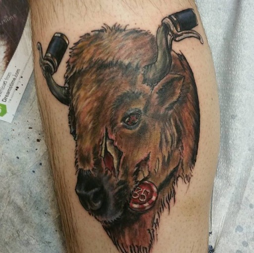 Gyvūnų baikerių tatuiruotės dizainas