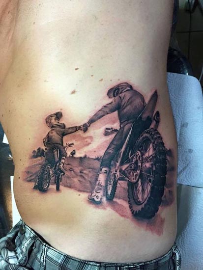 Baikerių tatuiruočių dizainas 5