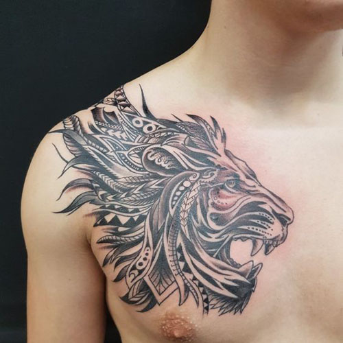 En İyi Aslan Dövme Tasarımları