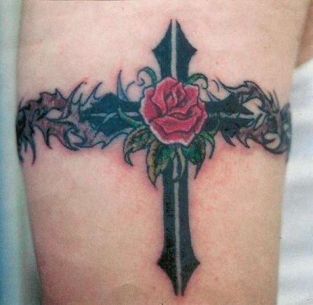 Rose Thorn rankovių tatuiruotės