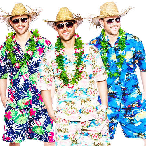 Erkekler için Hula Hula Plaj Kıyafeti