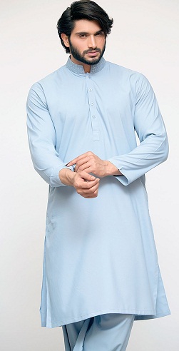 Tek Renkli Şalvar Kameez