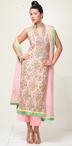 Gryno šilko „Jamawar Salwar Kameez“ dizainas