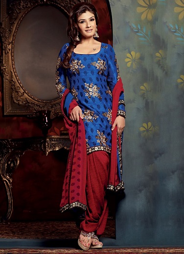 Bhagalpuri šilkas Salwar Kameez