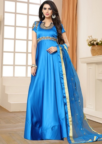 Satin Silk Salwar kostiumas
