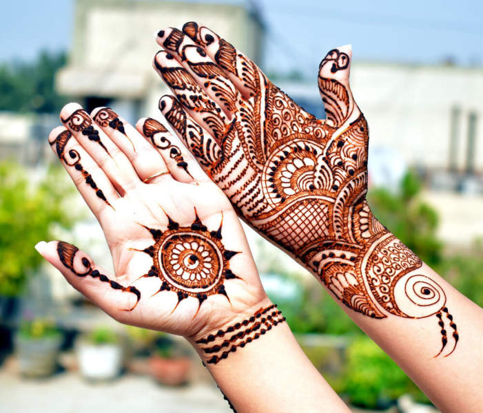 Arabų stiliaus Mehndi dizainas Diwali