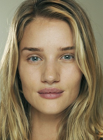 Makyajsız Rosie Huntington Whiteley