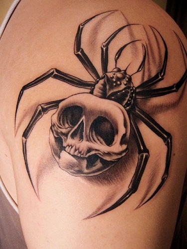 Voro kaukolės tatuiruotė