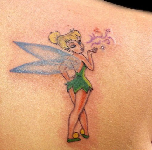 Küçük Tinkerbell Peri Dövme Tasarımları