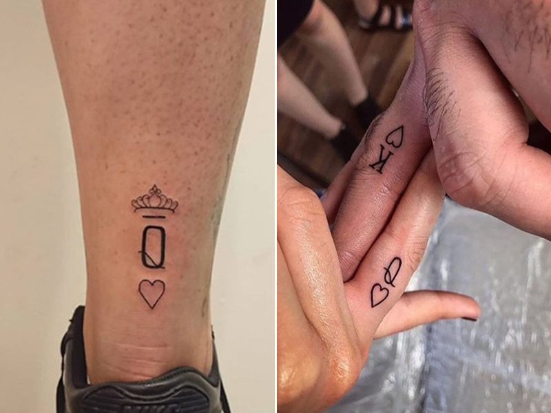 Q raidžių tatuiruotės dizainas
