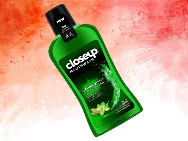 „Closeup Nature Boost“ burnos skalavimo skystis