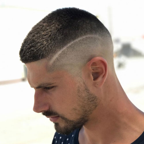 „High Buzz Cut Fade Zero Cut“ šukuosena