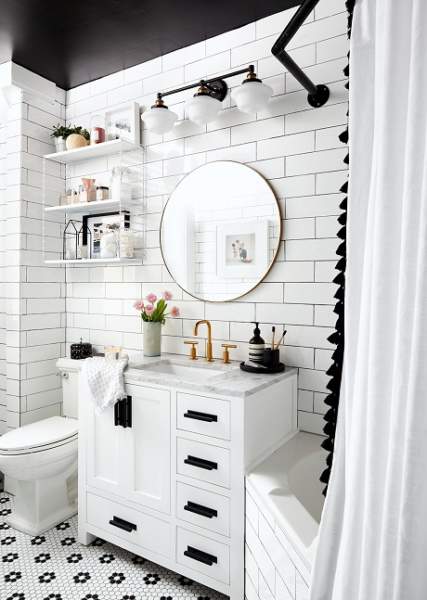 Beyaz Vanity Banyo Fikirleri